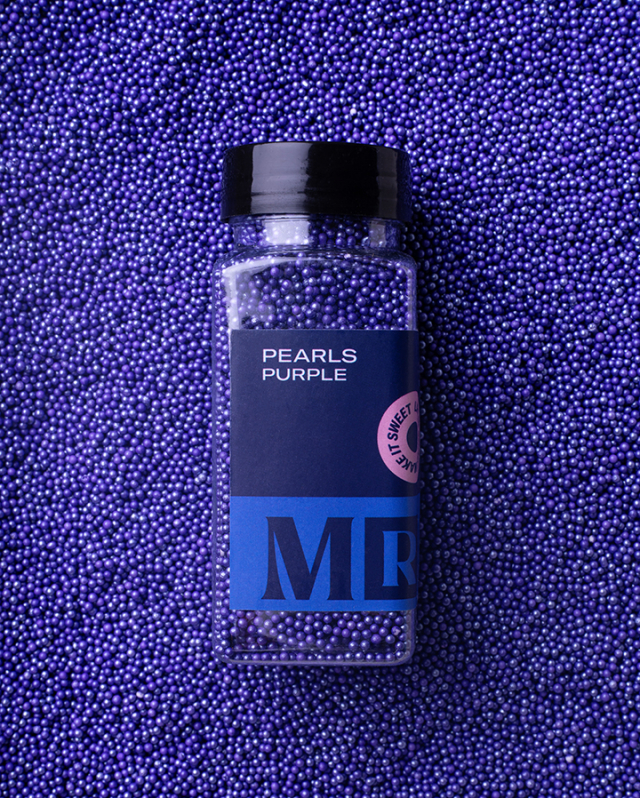 MR Cake Strössel - Pearls Purple Caviar - Små lila pärlor
