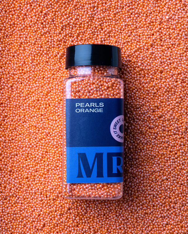 MR Cake Strössel - Pearls Orange - Orangea minipärlor