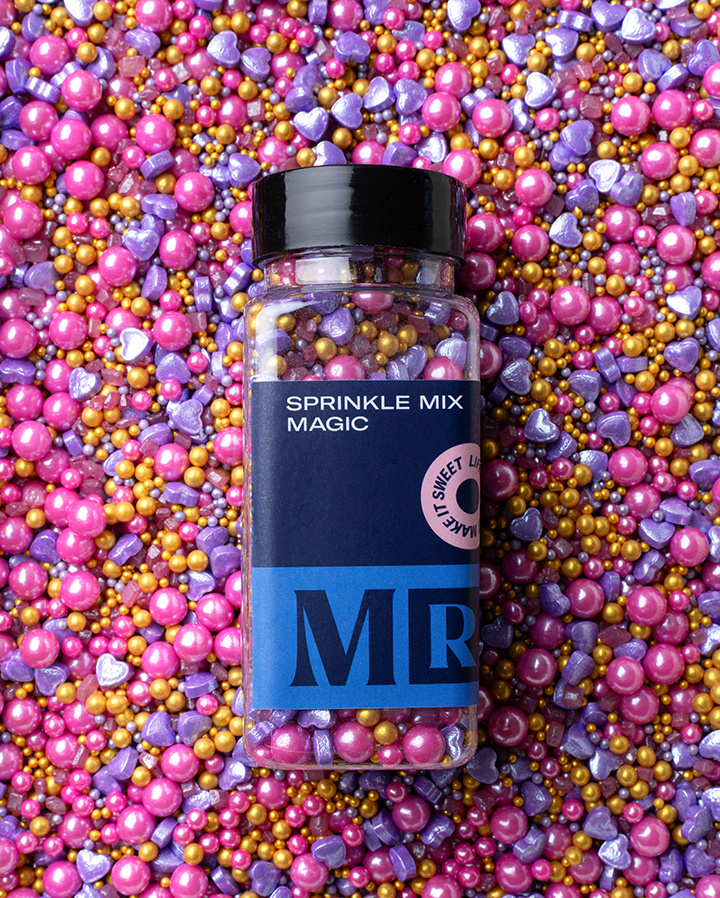 MR Cake Strössel - Sprinkle Mix Magic - Mix med pärlor och små hjärtan i gruppen ALLA PRODUKTER / HAPPY BAKING hos MR CAKE (440035)