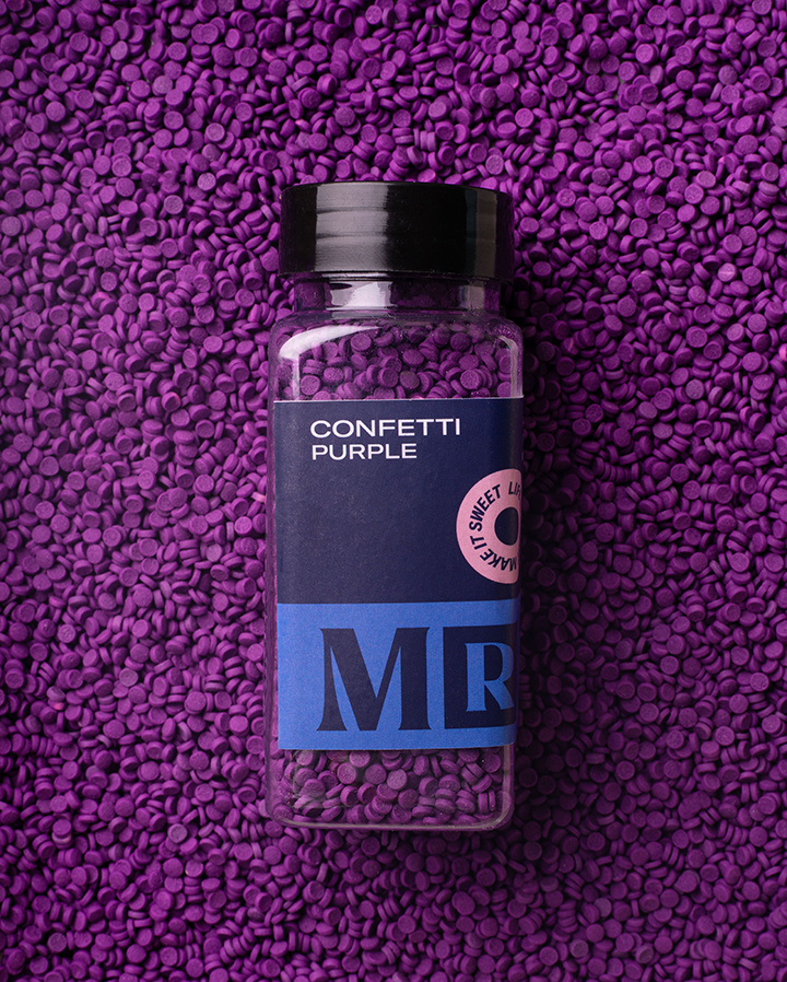 MR Cake Strössel - Confetti Purple - Lila pastiller i gruppen ALLA PRODUKTER / HAPPY BAKING hos MR CAKE (440037)