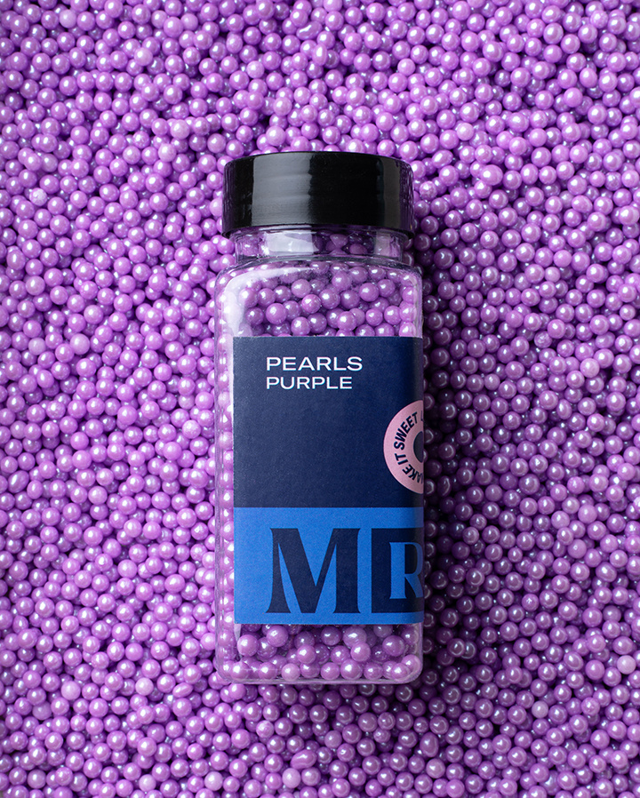 MR Cake Strössel - Pearls Purple - Lila pärlor i gruppen ALLA PRODUKTER / HAPPY BAKING hos MR CAKE (440039)