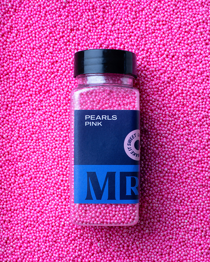 MR Cake Strössel - Pearls Pink - Pyttesmå rosa pärlor i gruppen ALLA PRODUKTER / HAPPY BAKING hos MR CAKE (440040)