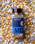 MR Cake Strössel - Confetti Party Mix - Guld, silver och vita plattor
